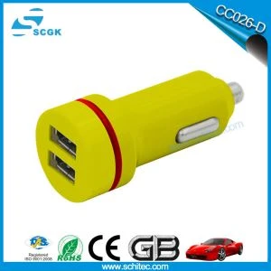 Carregador de cotxe Duel USB per a accessoris de telèfon mòbil