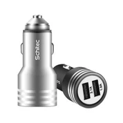 Carregador de cotxe USB dual metàl·lic