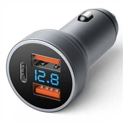Qc3.0 Carregador de cotxe USB amb pantalla LED